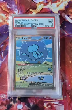 Pokemon 2024 Mew ex 232/091 SIR Paldean Fates MINT PSA 9 Fresh Slab - Image 2