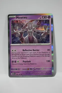 Mewtwo 150/165 Rare 151 Pokemon Holo NM - Image 1