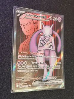 Pokemon TCG - Team Rockets Mewtwo EX 213/182 Destined Rivals Ultra Rare - Image 1
