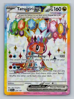 Pokemon SV08: Surging Sparks #226/191 Tatsugiri ex - Image 1