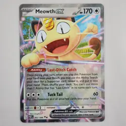 Meowth ex 062/088 Pokemon Me03: Perfect Order Double Rare Holo Poke.on TCG NM - Image 1