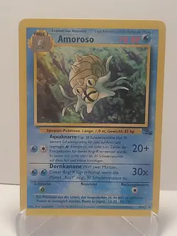 Amoroso (Omastar) Pokemon German Uncommon Water LP Used See Pictures - Image 1