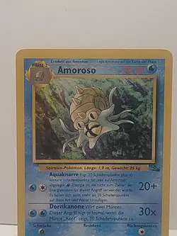 Amoroso (Omastar) Pokemon German Uncommon Water LP Used See Pictures - Image 2