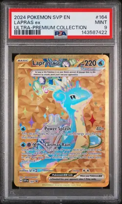 Lapras Ex Pokemon Svp En-Sv Black Star Promo 164 NM PSA 9 - Image 1