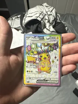 Pokemon Pikachu TCG Full Art 219/191 Surging Sparks - Image 1