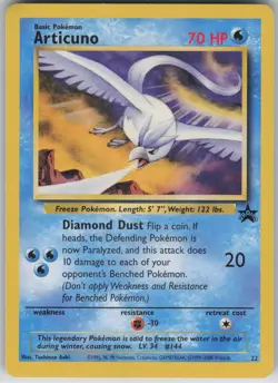 ✰ ARTICUNO 22 PROMO WIZARDS BLACK STAR PROMOS POKEMON MP ✰ BOX1ROW4MMP8 - Image 2