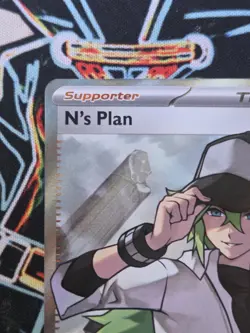 Pokemon TCG N's Plan 163/086 Full Art Trainer SV: Black Bolt NM/M - Image 3