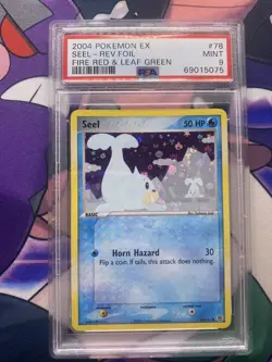 2004 Pokemon EX Fire Red & Leaf Green Seel Reverse Foil Holo #78 PSA 9 Mint - Image 1