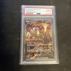 2023 POKEMON SWORD & SHIELD CROWN ZENITH #GG36 FULL ART/ENTEI V PSA 10 - Image 1