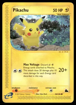 PIKACHU 84/144 C LP SKYRIDGE POKEMON - Image 2