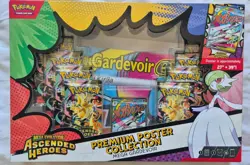Pokemon Ascended Heroes Premium Poster Collection Mega Gardevoir EX In Hand - Image 1