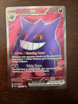 Pokemon Gengar ex 193/162 SV05 Temporal Forces Ultra Rare Full Art Holo 310 HP - Image 1