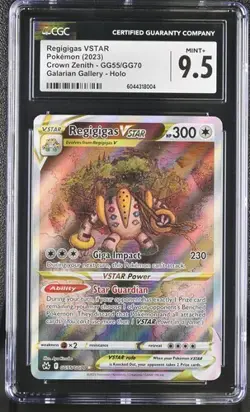 Pokemon 2023 Crown Zenith Regigigas VSTAR GG55/GG70 Galarian Gallery CGC 9.5 - Image 1