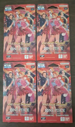One Piece TCG Heroines Edition EB-03 English Sleeved Booster Pack - Lot of 4 New - Image 1