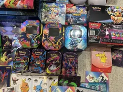 Pokemon TCG Bulk Cards & Accessories (1000 Cards, 200 Holos/RH) + EMPTY UPC/TINS - Image 3