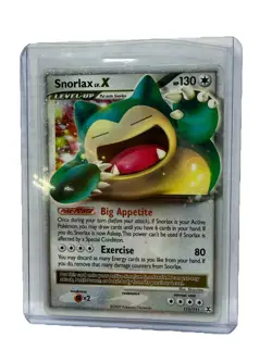 Pokemon TCG Snorlax LV.X Rising Rivals Holo Card 111/111 - Image 1