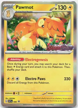 Pawmot - (Prerelease) Promo SV: Scarlet & Violet Promo Cards SVP Lightning Holo - Image 1