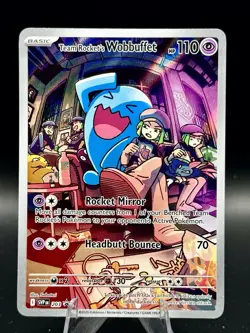 Team Rocket's Wobbuffet 203 Sv: Scarlet & Violet Promo Cards Holo - Image 1
