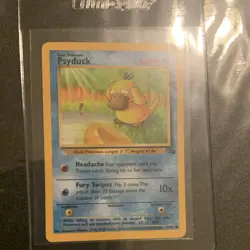Pokemon Psyduck Fossil 53/62 Common 50 HP Regular English TCG Card Vintage. - Image 1