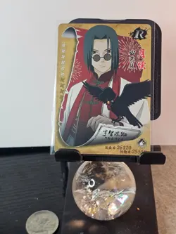 RARE ITACHI UCHIHA Naruto Kayou Card HY19016 Crow & Specs Ninja Collectible - Image 1