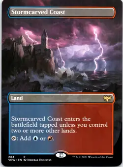 Stormcarved Coast (Borderless) R Innistrad: Crimson Vow 284 NM - Image 1