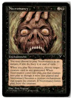 MTG Necromancy - Visions Heavily Played English - Image 1