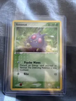 Pokemon Card Venonat Ex FireRed LeafGreen Reverse Holo 84/112 LP/NM - Image 1