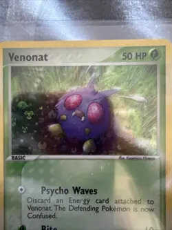 Pokemon Card Venonat Ex FireRed LeafGreen Reverse Holo 84/112 LP/NM - Image 2