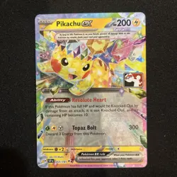 Pokemon TCG Pikachu EX 057/191 Play Prize Pack Series 7 Stamped Holo NM - Image 2