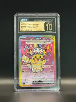 Pokemon Pikachu ex 234/193 Mega Dream ex CGC 10 Special Art Rare Holo Japanese - Image 1