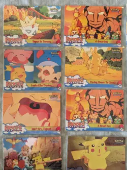 1998 Topps Vintage Pokemon Pikachu's Vacation Holos & Regular (30 Card Lot) - Image 3
