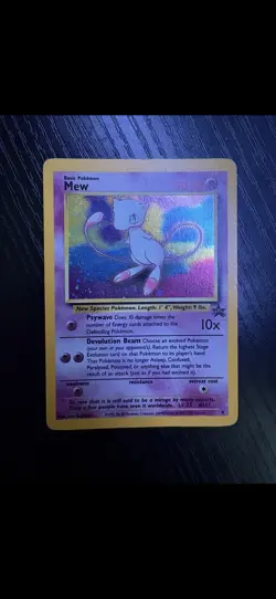 Mew 9 Black Star Promo 2000 Holo Rare Pokemon TCG Card - Image 1