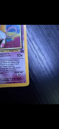 Mew 9 Black Star Promo 2000 Holo Rare Pokemon TCG Card - Image 4