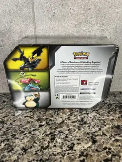 Pokemon Tag Team Pikachu Zekrom GX Tin Sealed - Image 4