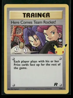 Here Comes Team Rocket! 15/82 Holo Celebrations: Classic Collection Pokemon NM - Image 1