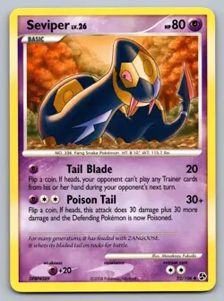 Pokemon TCG Great Encounters Seviper 52/106 - Image 1