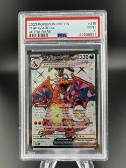 2023 Pokemon - Obsidian Flames - Charizard ex #215 - Ultra Rare - PSA 9 MINT - Image 1