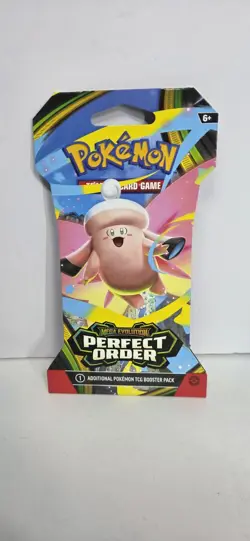 Pokemon TCG: Sleeved Booster Pack - Me03: Perfect Order - Mega Starmie EX NEW - Image 1