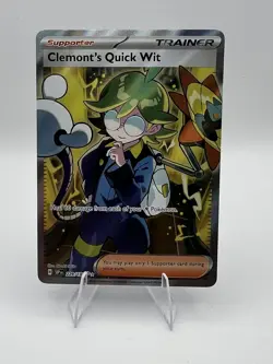 Clemont's Quick Wit 229/191 - Pokemon TCG -Surging Sparks Ultra Rare Holo - MN - Image 1