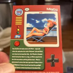 Vintage Misty Tv3 1999 Pokemon - Topps Series 1 - TV Animation Edition - Image 2