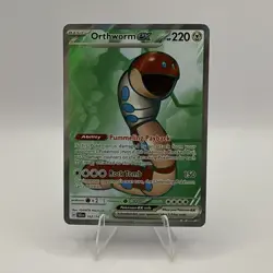 Pokemon TCG 2024 Orthworm EX 162/142 Stellar Crown Full Art Ultra Rare NM - Image 1