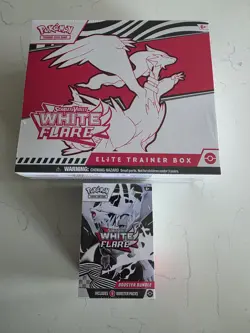 Pokemon Scarlet & Violet White Flare Elite Trainer Box Booster Bundle lot of 2 - Image 1