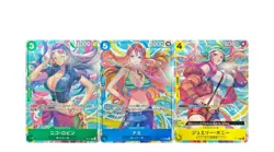 S4770 Nico Robin Nami Bonney Japanese One Piece Heroines Cup Promo Cards - Image 3