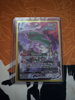 Pokemon TCG Rayquaza VMAX Holo Ultra Rare Card SWSH12: Silver Tempest TG20/TG30 - Image 4