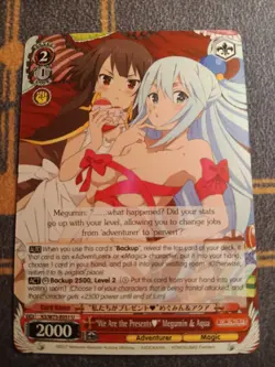 1x "We Are the Presents" Megumin & Aqua Uncommon KONOSUBA Re:Edit KS/W75-E051 NM - Image 1