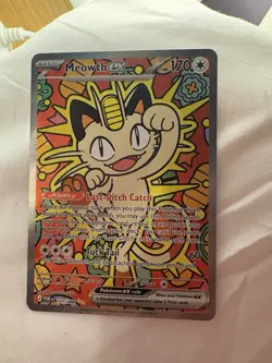 Pokemon TCG : Perfect Order - Meowth Ex 121/088 Special Illustration Rare SIR - Image 1