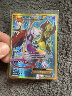 Mewtwo EX (163/162) XY BREAKthrough Full Art Secret Rare Pokemon Card HP - Image 1