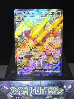 Pokemon Card Alakazam ex 215/091 Paldean Fates Shiny Full Art Near Mint - Image 1
