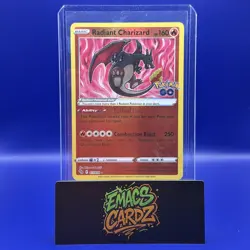 Pokemon TCG Radiant Charizard Holo Card Crown Zenith 011/078 Mint - Image 1
