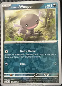 Paldean Wooper 128/193 Sv02: Paldea Evolved Reverse Holo - Pokemon Card - Image 1